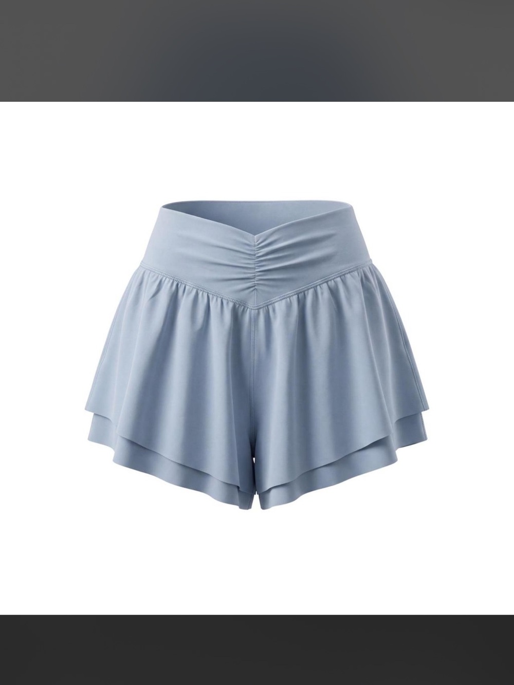 aerie Light Blue Layered V-Waist Women's Shorts